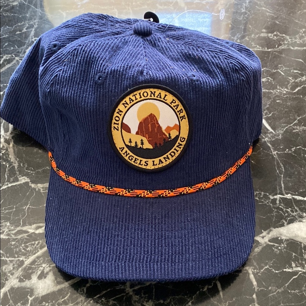 Zion National Park Blue Cap with Patch